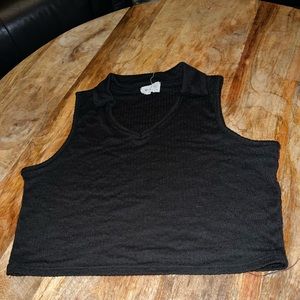 Love Wins Black Crop Top